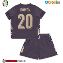 Otroške Nogometnih dresov Anglija Jarrod Bowen #20 Gostujoči EP 2024 Kratki rokavi (+ hlače)